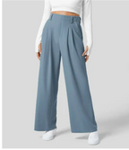 Women’s High Waist Wide Leg Pants - Relaxed Fit Casual Trousers - Lou