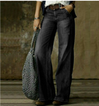 Women’s Vintage Baggy Jeans - High Waist Wide Leg Denim - Ysabelle