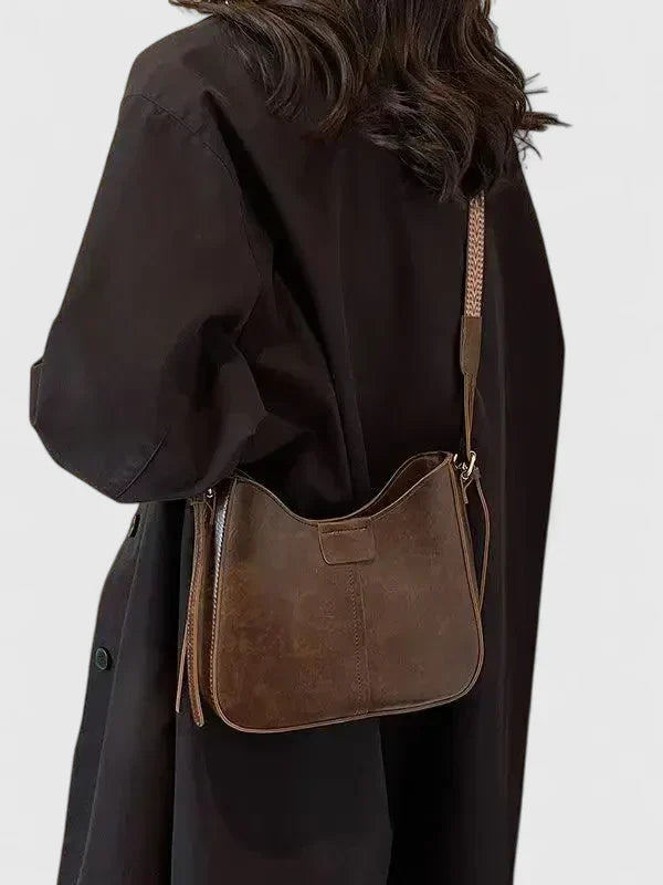 Women’s Elegant Shoulder Bag - Adjustable Strap Structured Design - Mariselyah