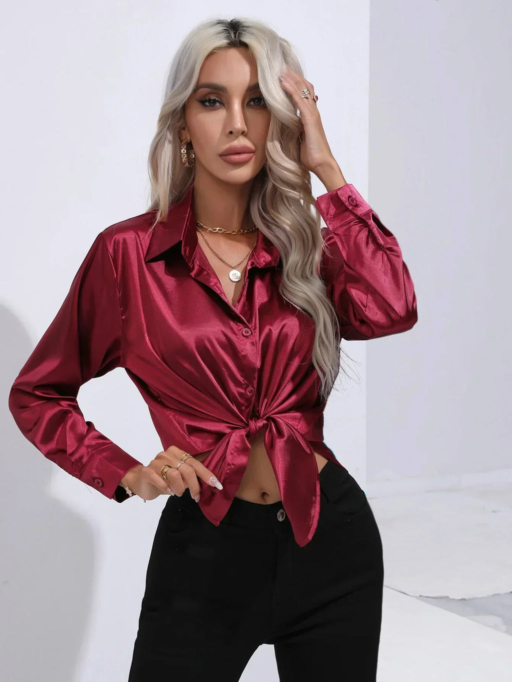 Women’s Elegant Blouse – Dressy Occasion Blouse – Isotta