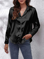Women’s Blouse – Loose Fit Elegant Work Blouse – Caroline