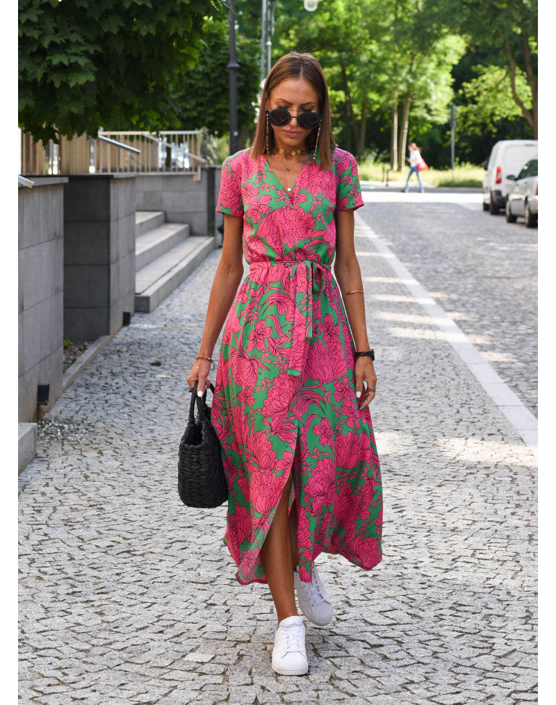 Women’s Floral Dress - Flowy Feminine Occasion Dress - Lauri