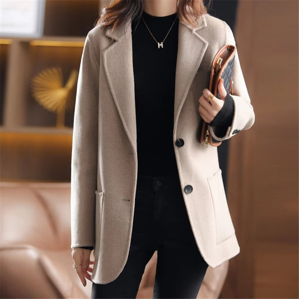 Women’s Classic Office Blazer – Two-Button Tailored Fit - Emilia