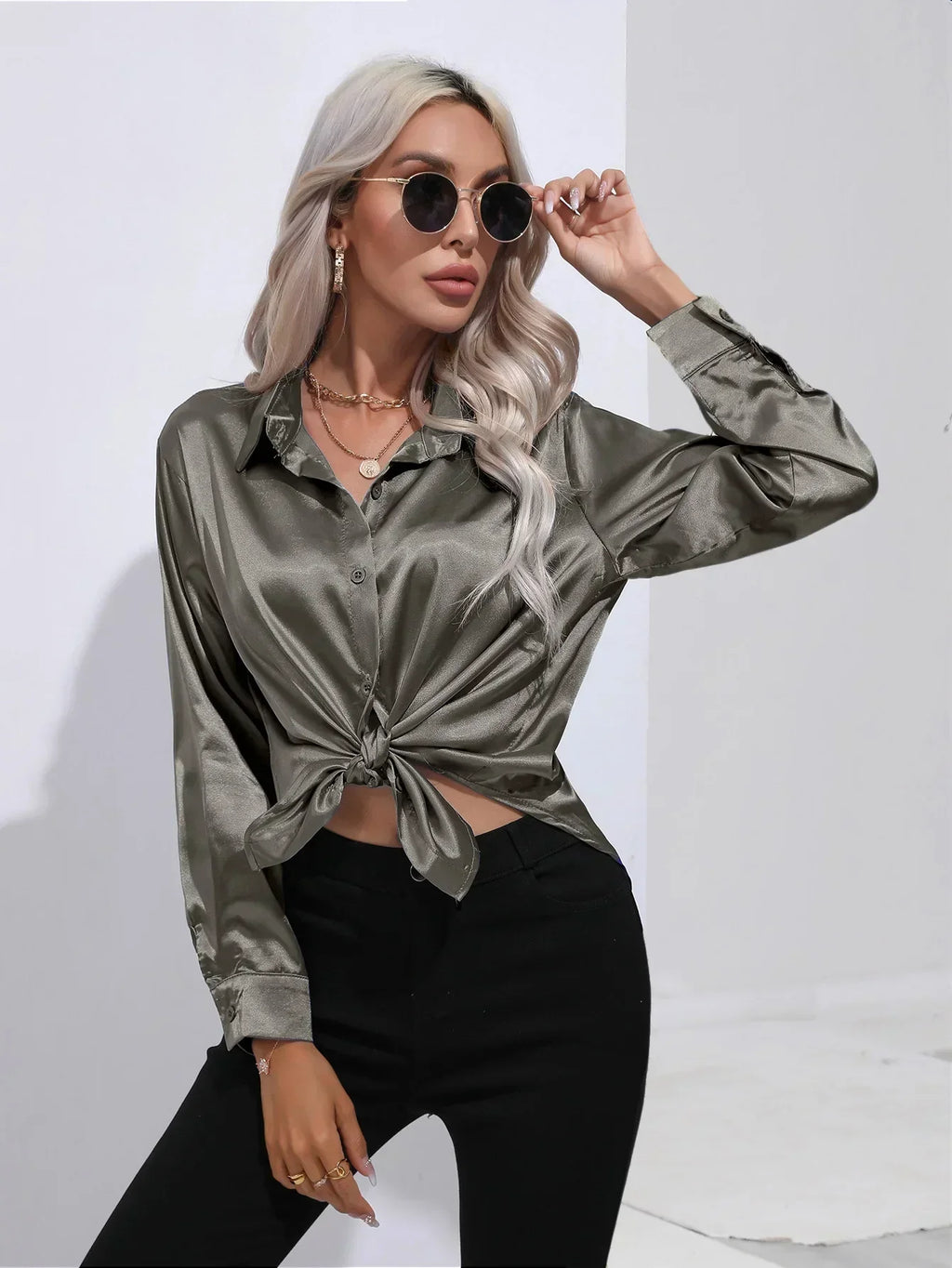 Women’s Elegant Blouse – Dressy Occasion Blouse – Isotta