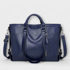 Women’s Large Leather Tote Bag - Spacious Everyday Work Bag - Olivia
