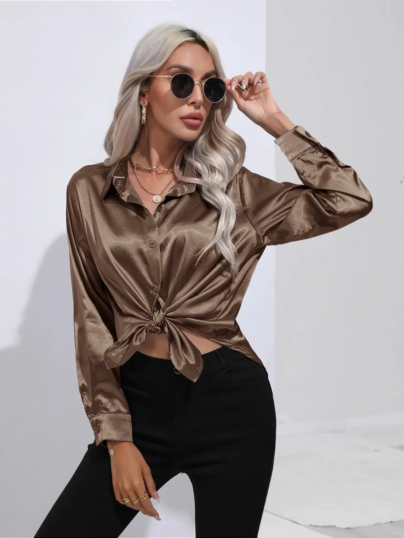 Women’s Elegant Blouse – Dressy Occasion Blouse – Isotta