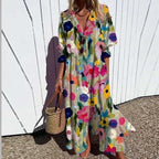 Women’s Boho Summer Dress – Flowy Lightweight Vacation Beach Dress – Fleuria
