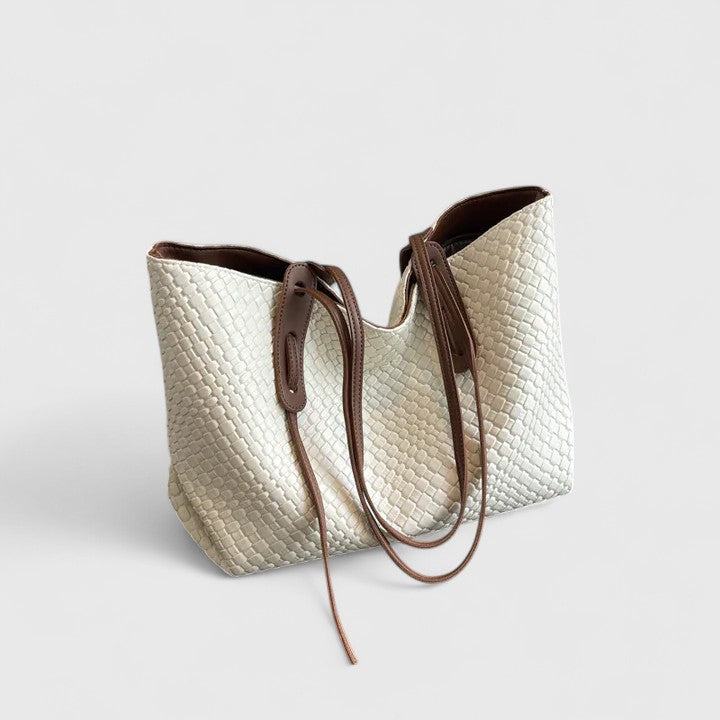 Women’s Woven Tote Bag - Large Capacity Lightweight Bag - Sarenya