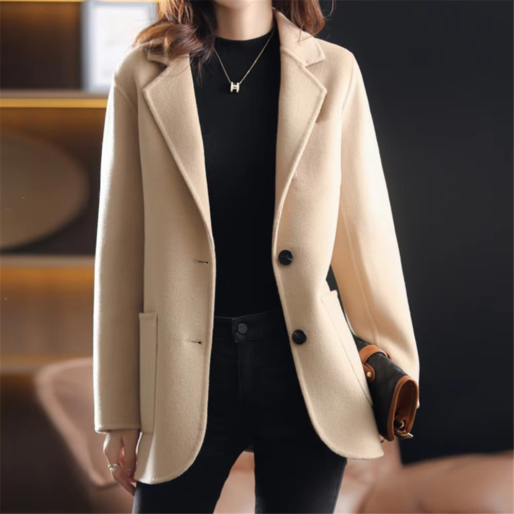 Women’s Classic Office Blazer – Two-Button Tailored Fit - Emilia