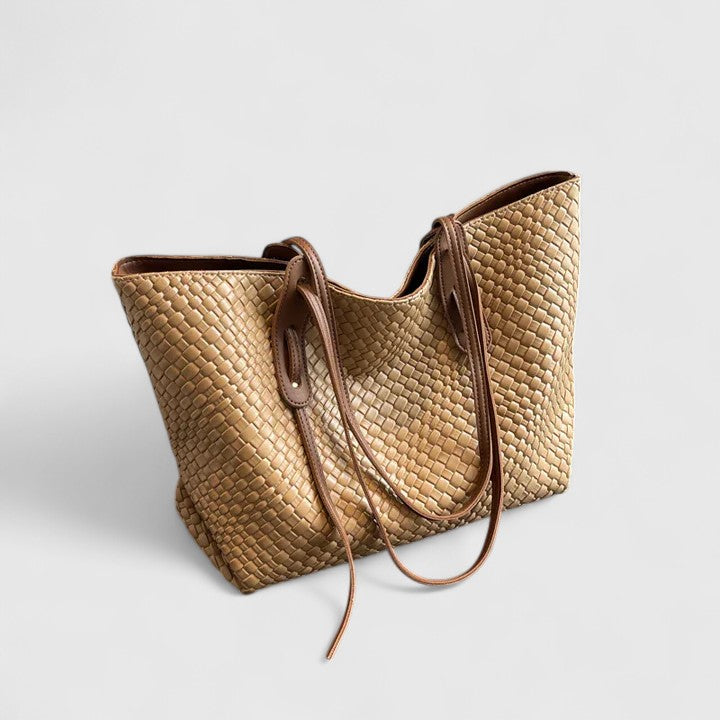 Women’s Woven Tote Bag - Large Capacity Lightweight Bag - Sarenya