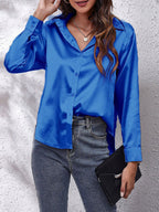 Women’s Blouse – Loose Fit Elegant Work Blouse – Caroline