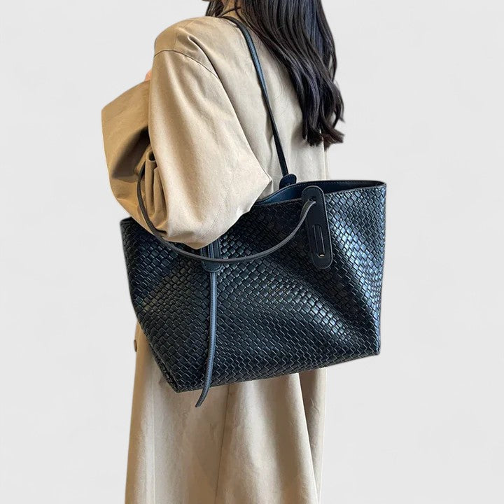 Women’s Woven Tote Bag - Large Capacity Lightweight Bag - Sarenya