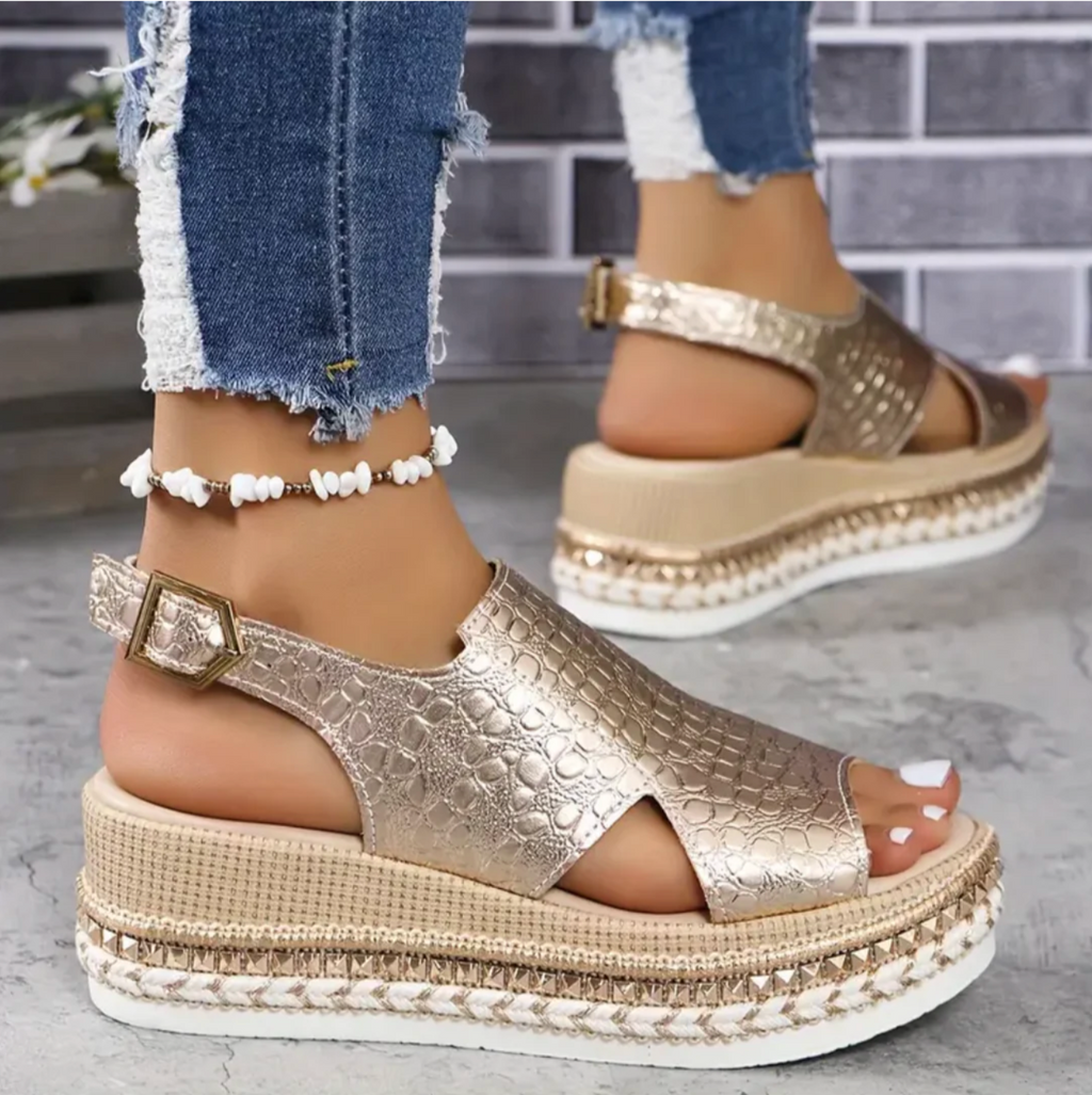 Women’s Elegant Orthopedic Sandals - Refined Comfort Fit - Kate