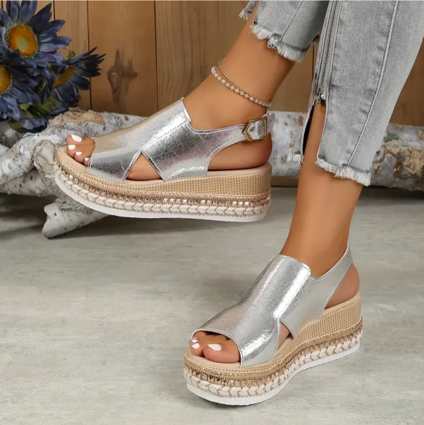 Women’s Elegant Orthopedic Sandals - Refined Comfort Fit - Kate