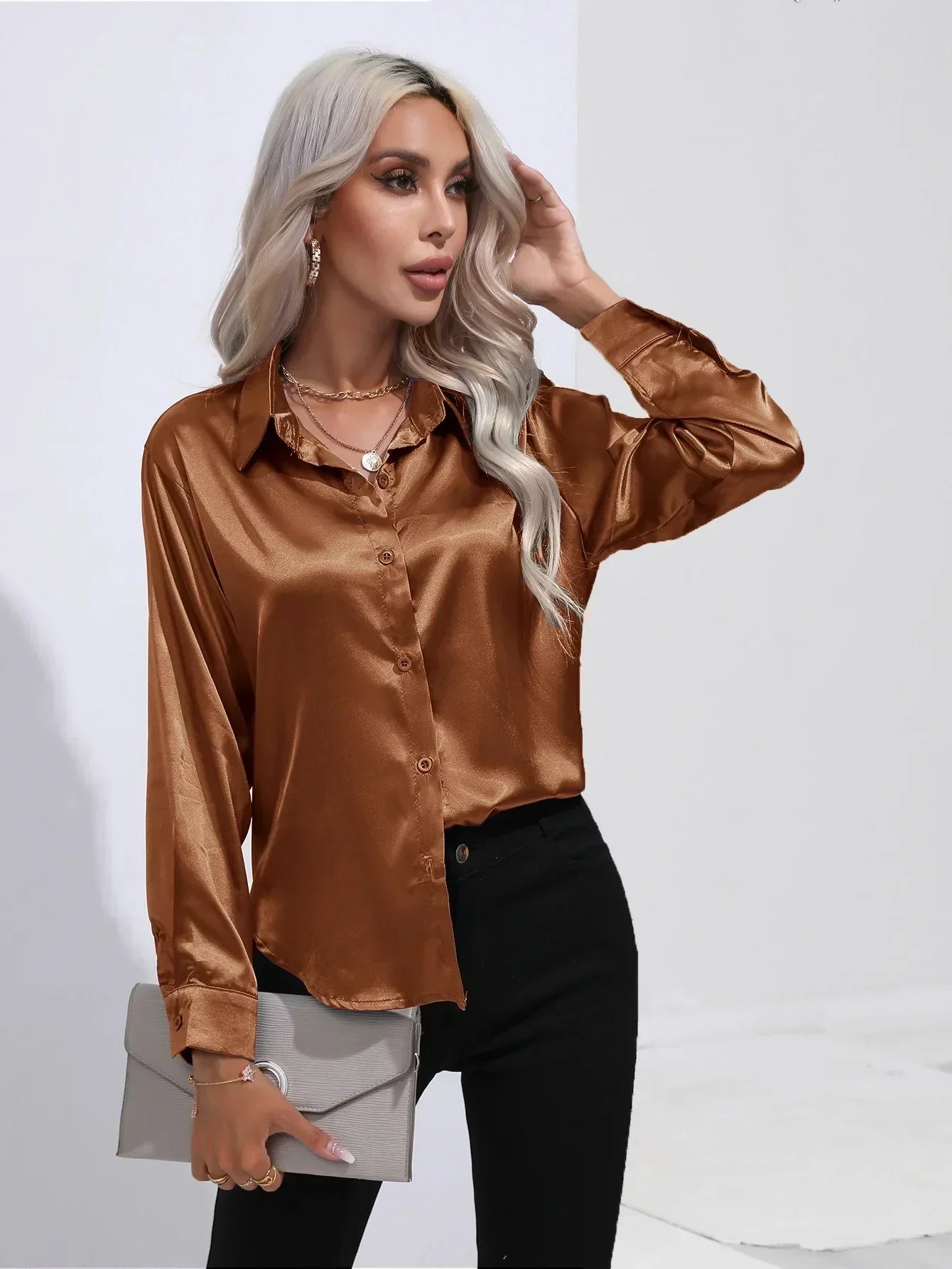 Women’s Elegant Blouse – Dressy Occasion Blouse – Isotta