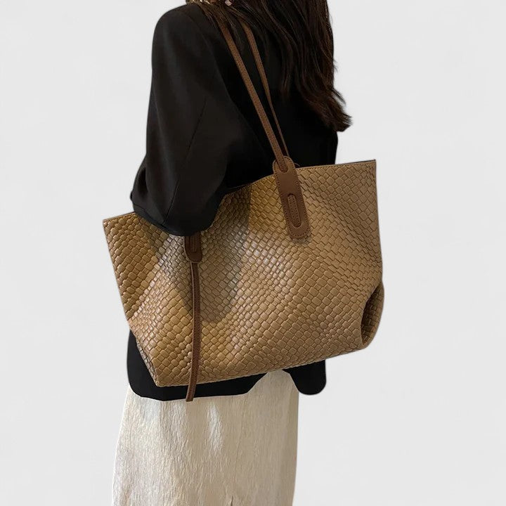 Women’s Woven Tote Bag - Large Capacity Lightweight Bag - Sarenya