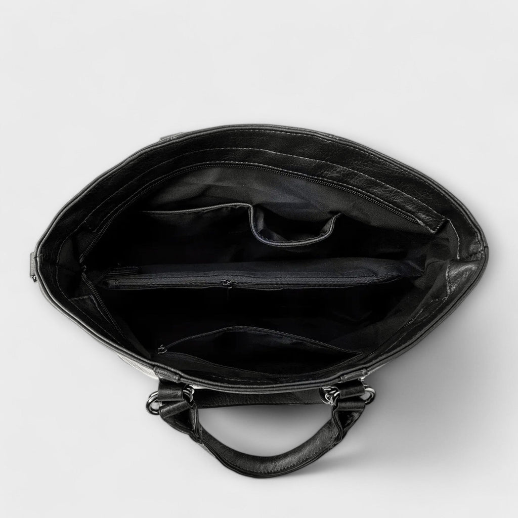 Women’s Large Leather Tote Bag - Spacious Everyday Work Bag - Olivia