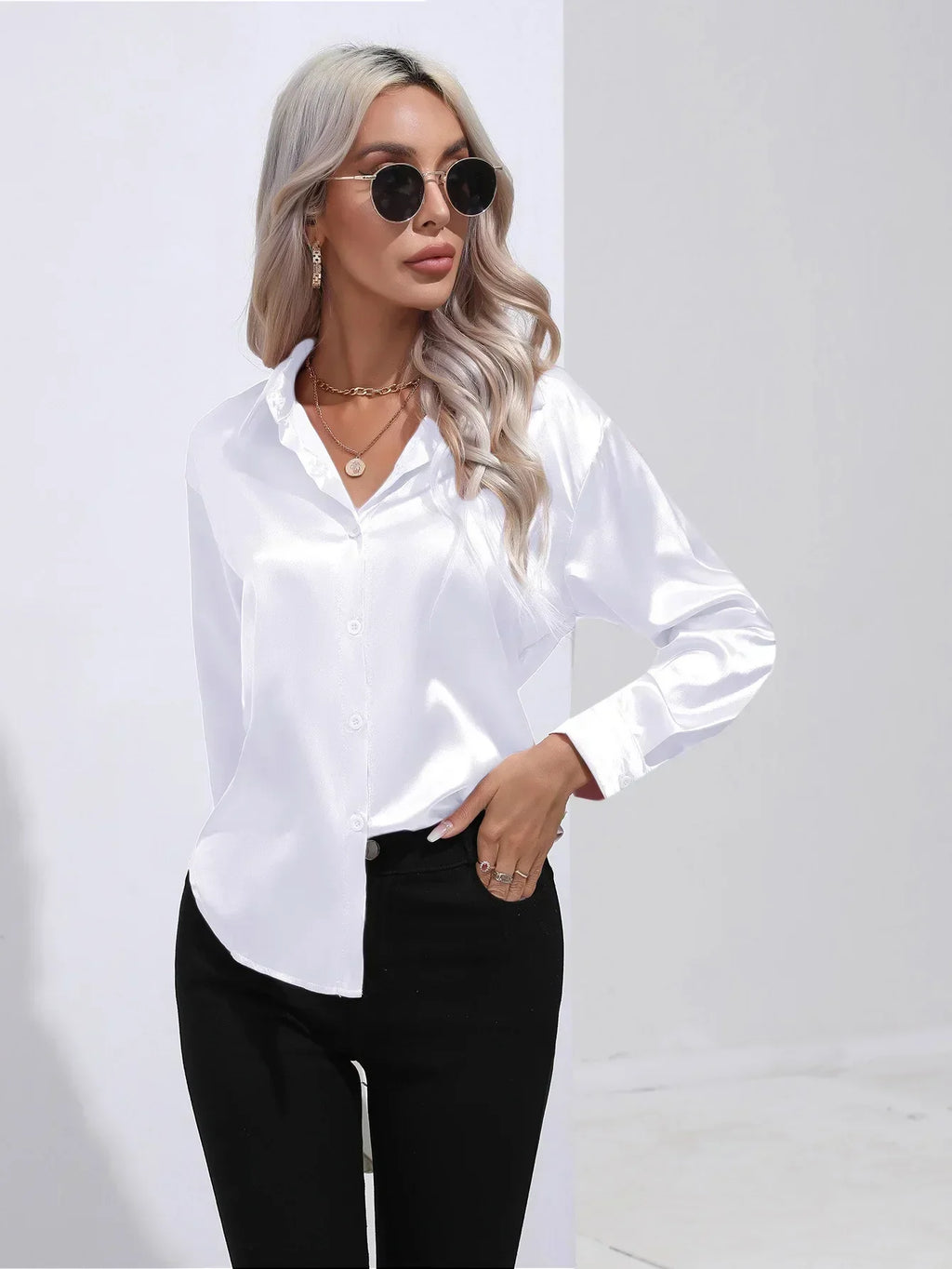 Women’s Elegant Blouse – Dressy Occasion Blouse – Isotta