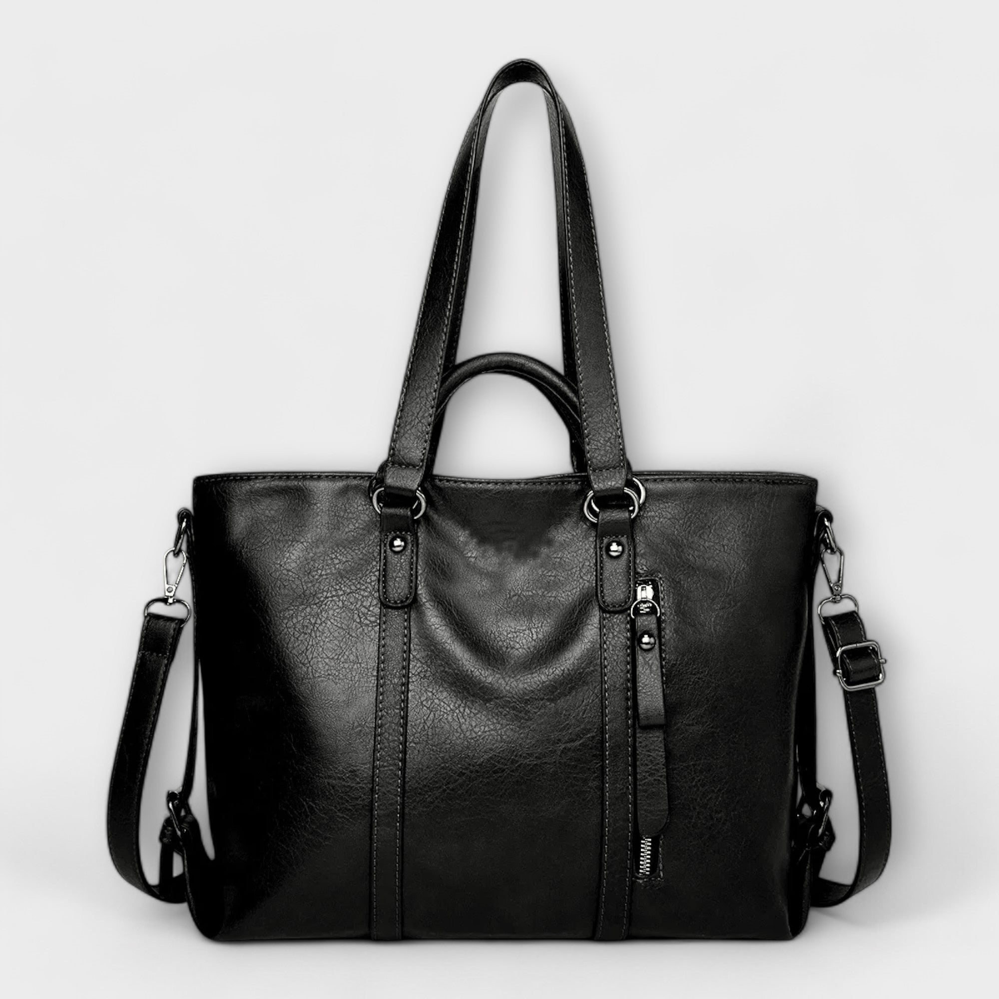 Women’s Large Leather Tote Bag - Spacious Everyday Work Bag - Olivia