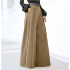 Women’s High Waist Palazzo Pants - Wide Leg Flowing Trousers - Malachia