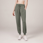 Women’s High Waist Jogger Pants - Drawstring Relaxed Fit Trousers - Bayleigh