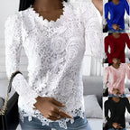 Women’s Lace Blouse – Long Sleeve Elegant Blouse – Clarisse