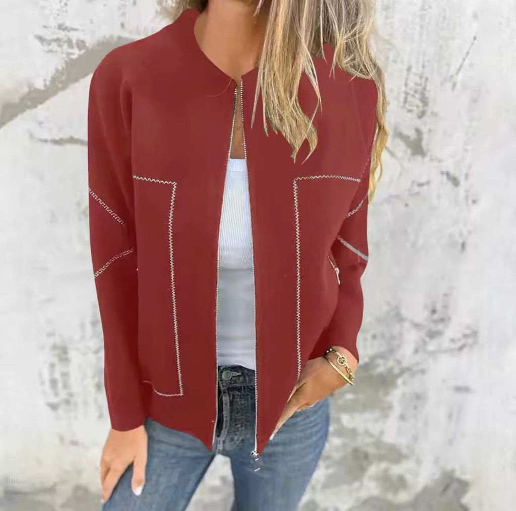 Women’s Zip Jacket - Lightweight Casual Jacket - Amina