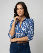 Women’s Collar Blouse – Smart Casual Work Blouse – Lauren