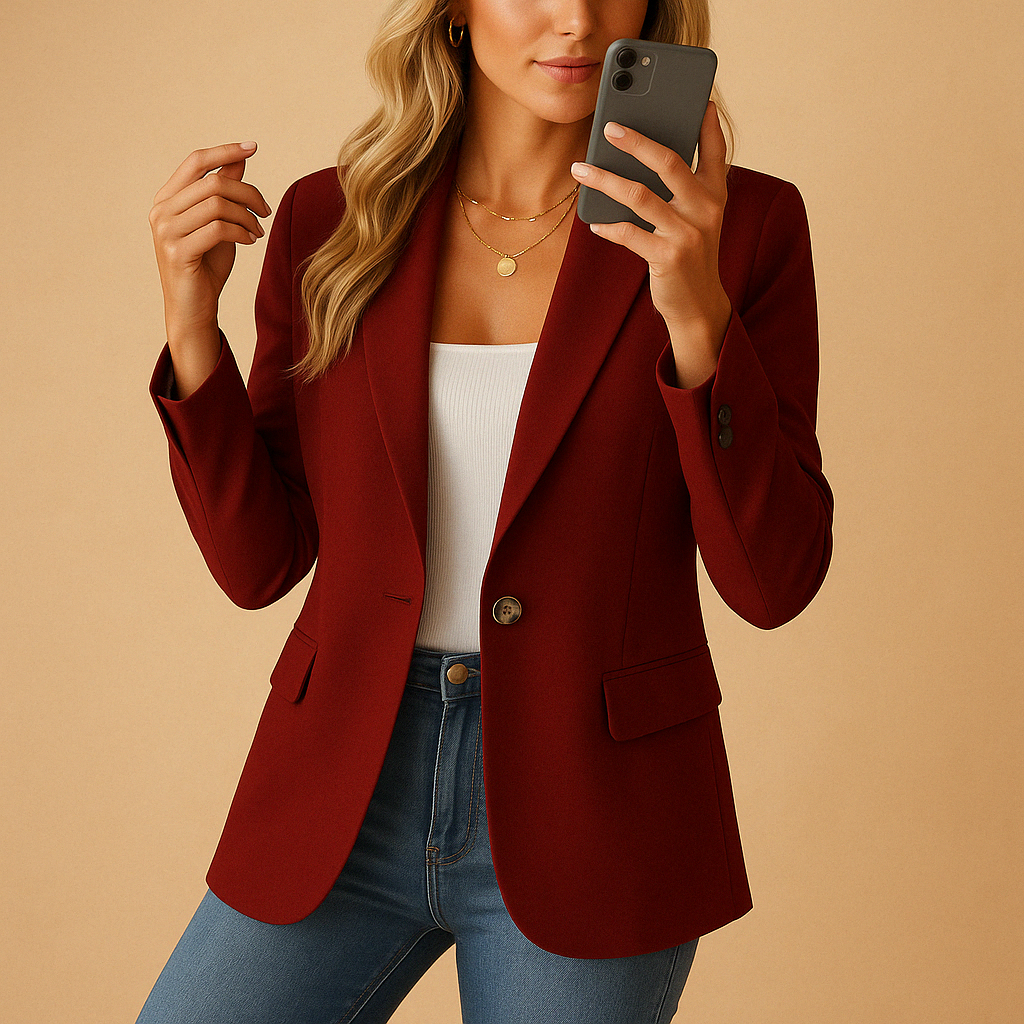 Women’s Elegant Blazer – Spring Tailored Style - Claudia