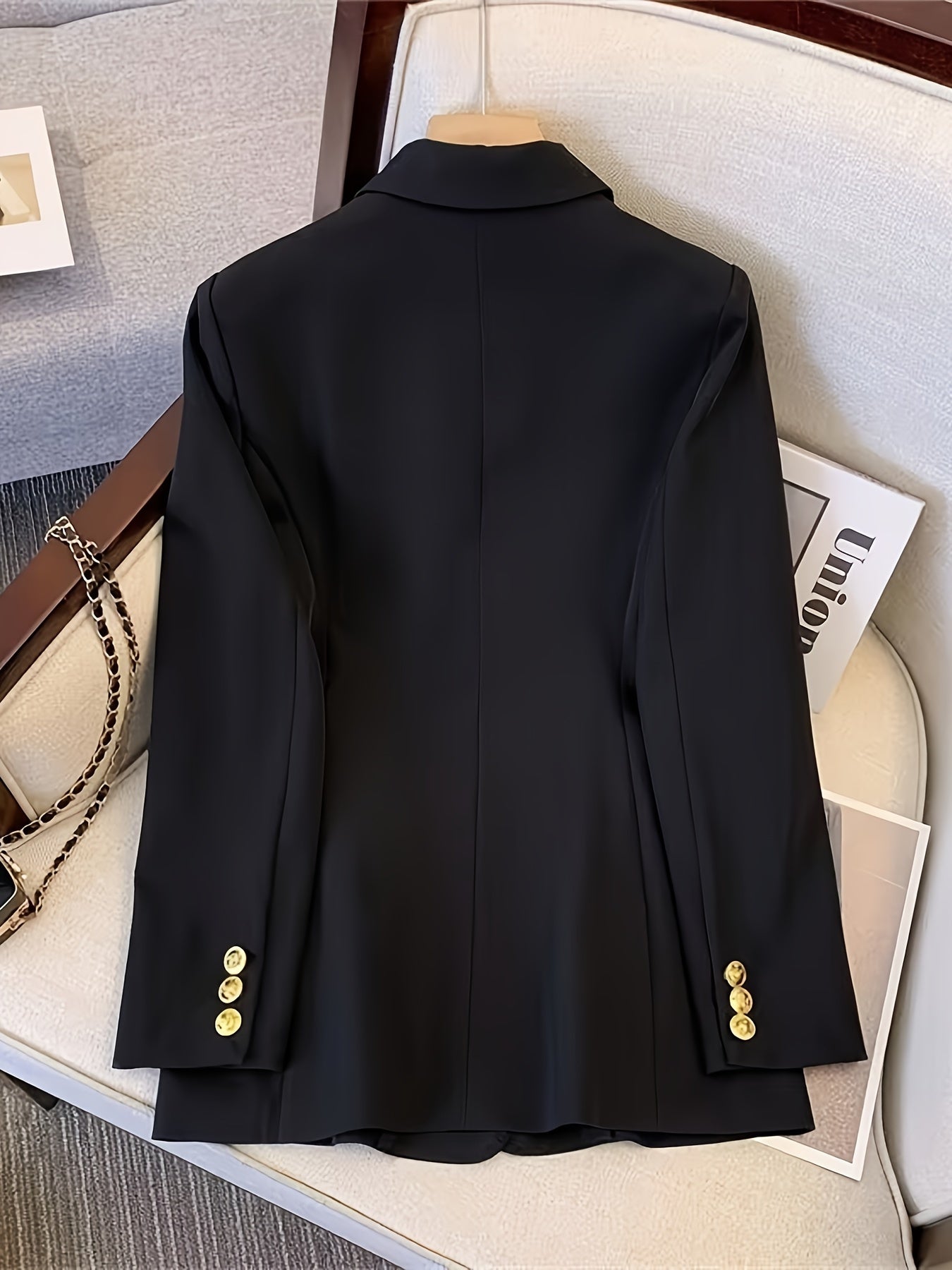 Women’s Double-Breasted Blazer – Tailored Jacket Style - Stefanie