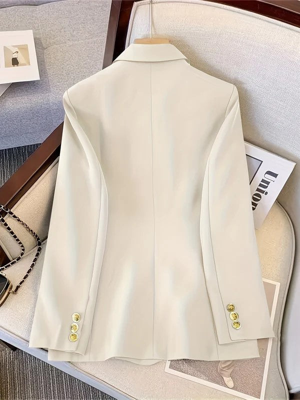 Women’s Double-Breasted Blazer – Tailored Jacket Style - Stefanie