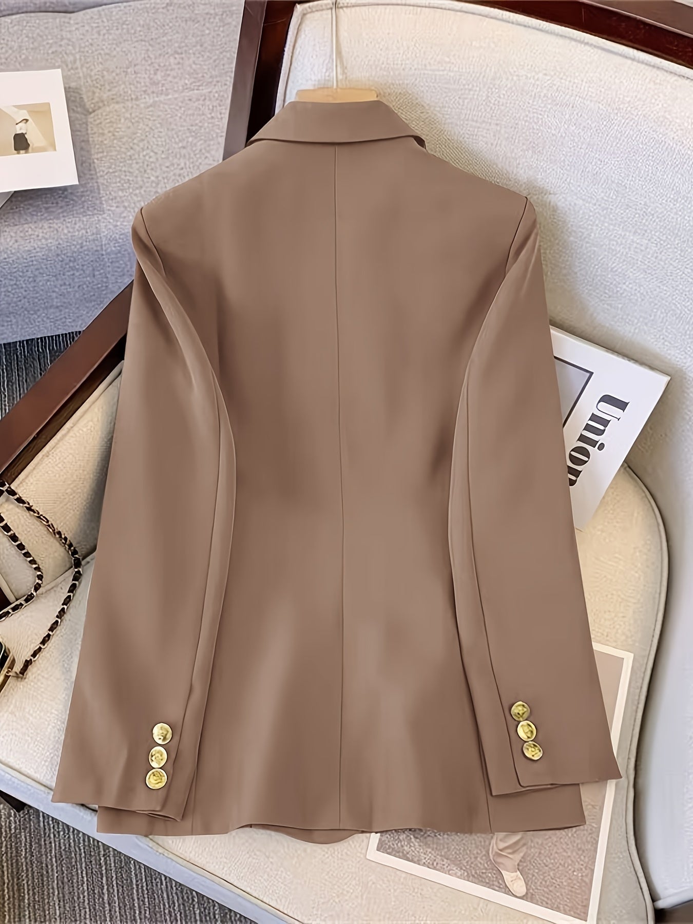 Women’s Double-Breasted Blazer – Tailored Jacket Style - Stefanie