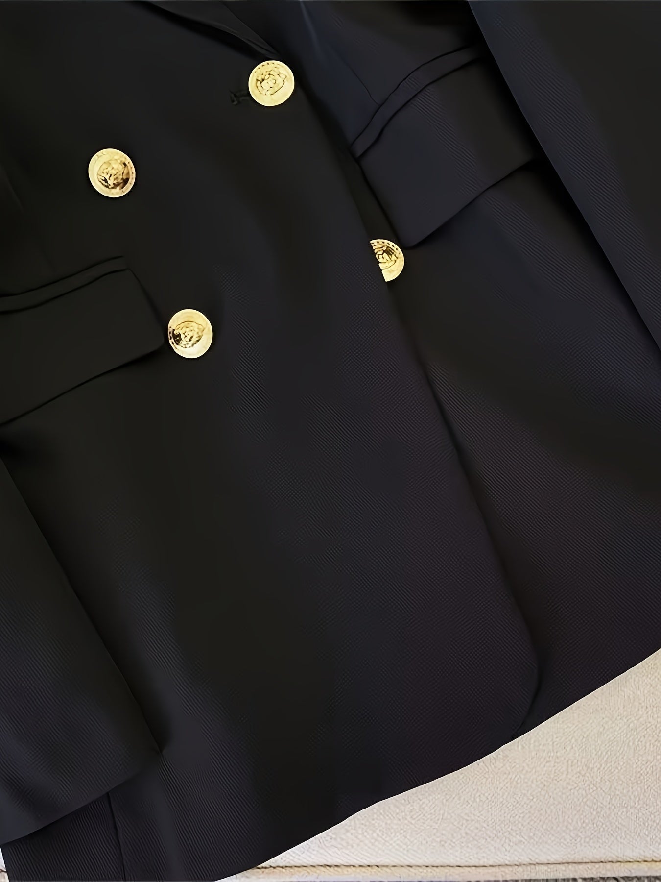 Women’s Double-Breasted Blazer – Tailored Jacket Style - Stefanie
