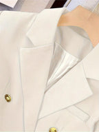 Women’s Double-Breasted Blazer – Tailored Jacket Style - Stefanie