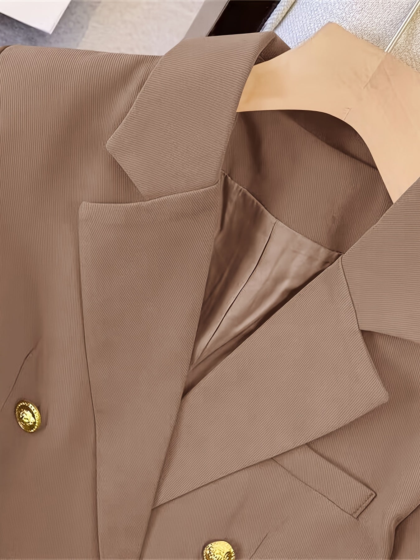 Women’s Double-Breasted Blazer – Tailored Jacket Style - Stefanie