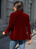 Women’s Classic Blazer – One-Button Tailored Fit - Sabina