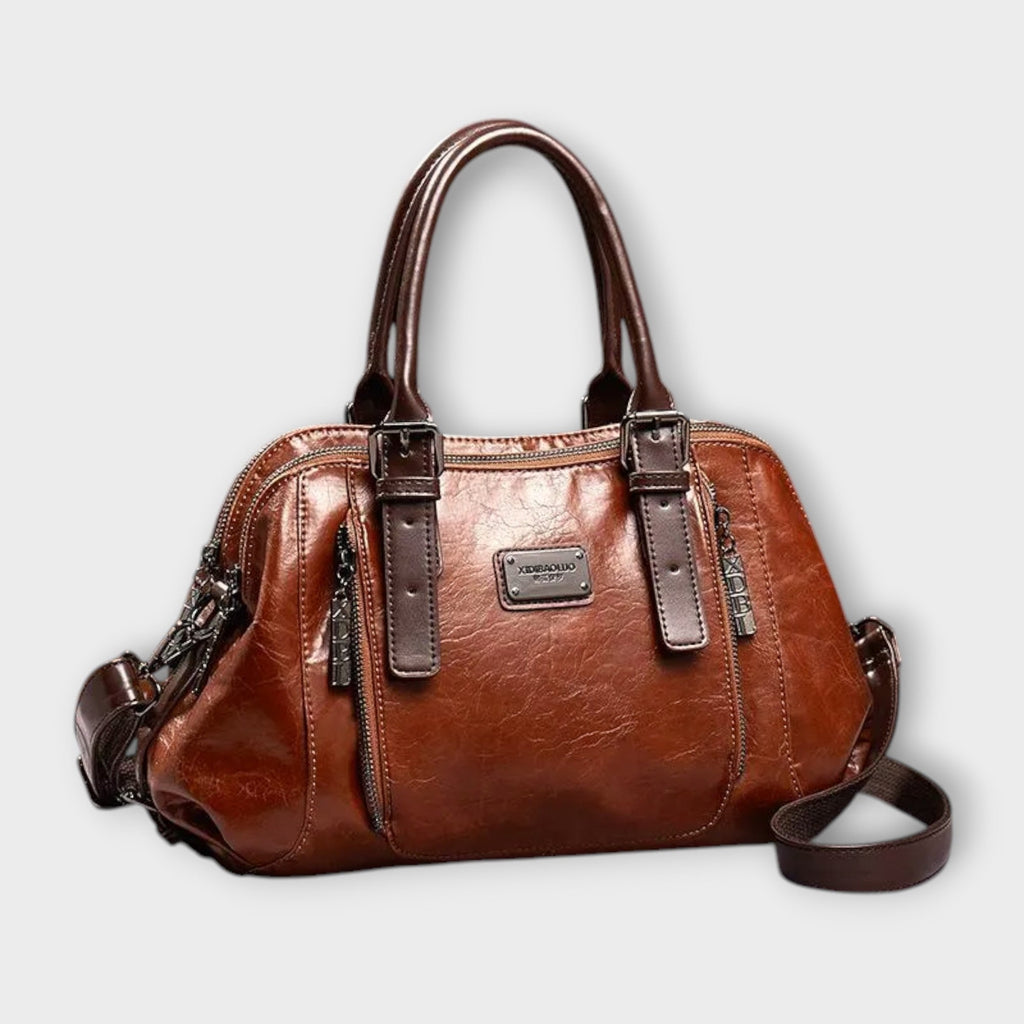 Women’s Vintage Shoulder Bag - Adjustable Strap Classic Design - Olivia