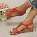 Women’s Crystal Braided Sandals - Elegant Sparkle Style - Elara