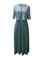 Women’s Dress Set – Floral 2-Piece Summer Set – Lily