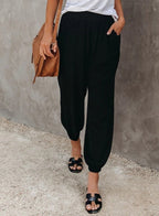 Women’s Tapered Casual Pants - Relaxed Fit Everyday Trousers - Quinlana