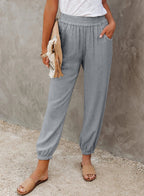 Women’s Tapered Casual Pants - Relaxed Fit Everyday Trousers - Quinlana