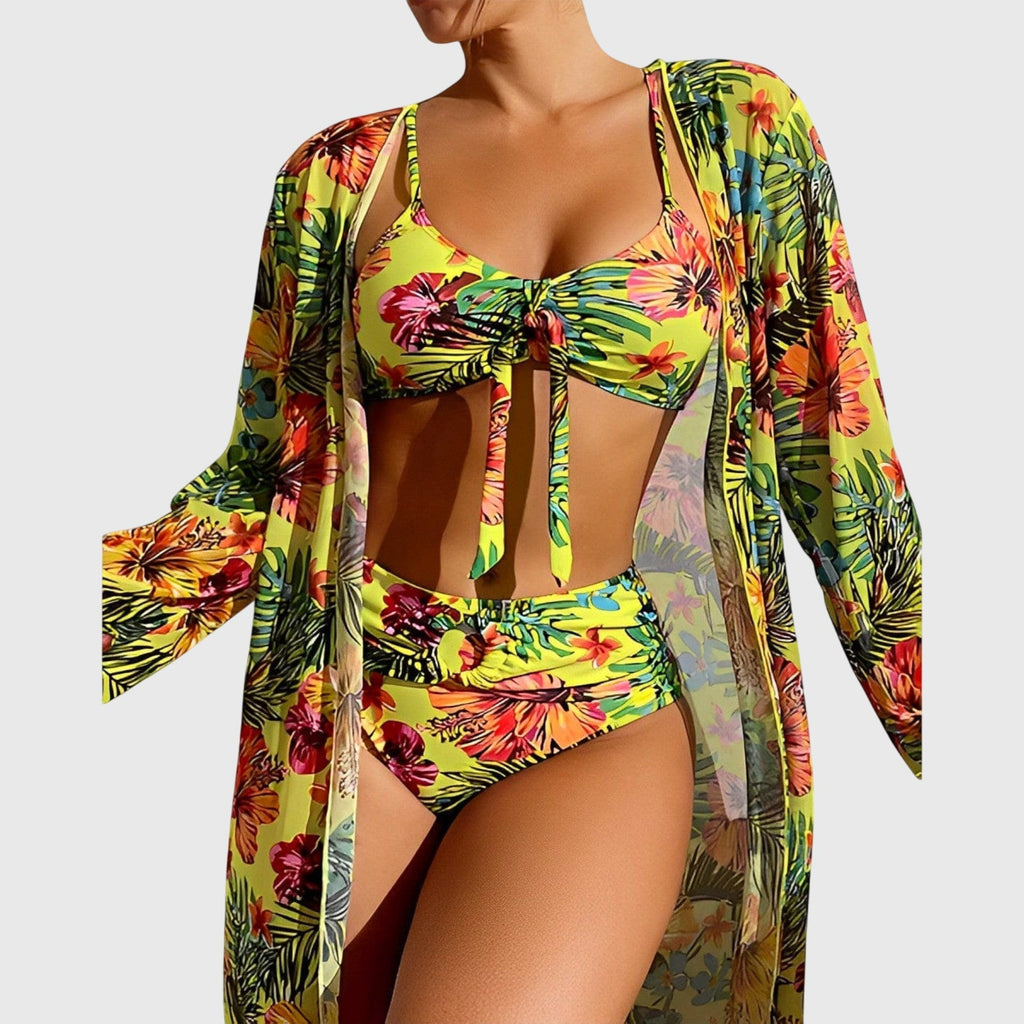 Women’s Bikini Set – Tropical Print Two Piece Swimsuit – Savannah