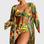 Women’s Bikini Set – Tropical Print Two Piece Swimsuit – Savannah