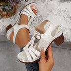 Women’s Classic Buckle Sandals - Adjustable Comfort Fit - Sierra