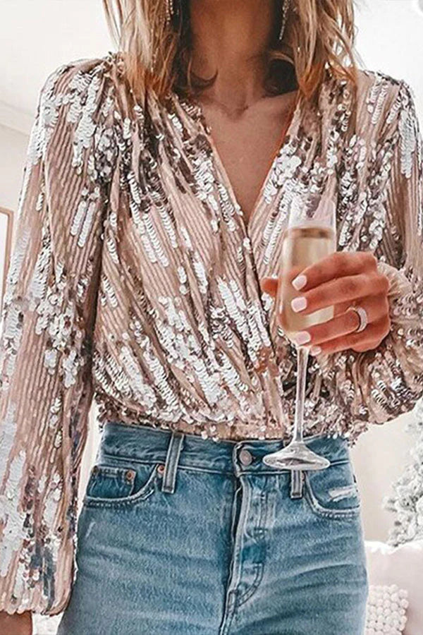 Women’s Party Blouse – Dressy Elegant Blouse – Valeria