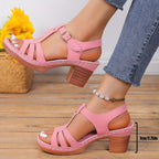 Women’s Classic Buckle Sandals - Adjustable Comfort Fit - Sierra