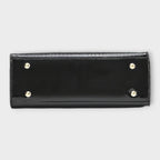 Women’s Crocodile Pattern Handbag - Glossy Structured Design - Olivia