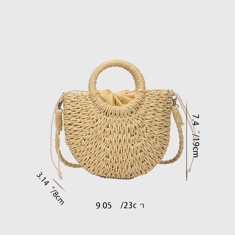 Women’s Half Moon Crossbody Bag - Large Capacity Summer Bag
