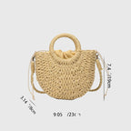 Women’s Half Moon Crossbody Bag - Large Capacity Summer Bag