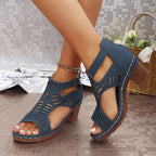 Women’s Cutout Block Heel Sandals - Modern Dress Style - Nova